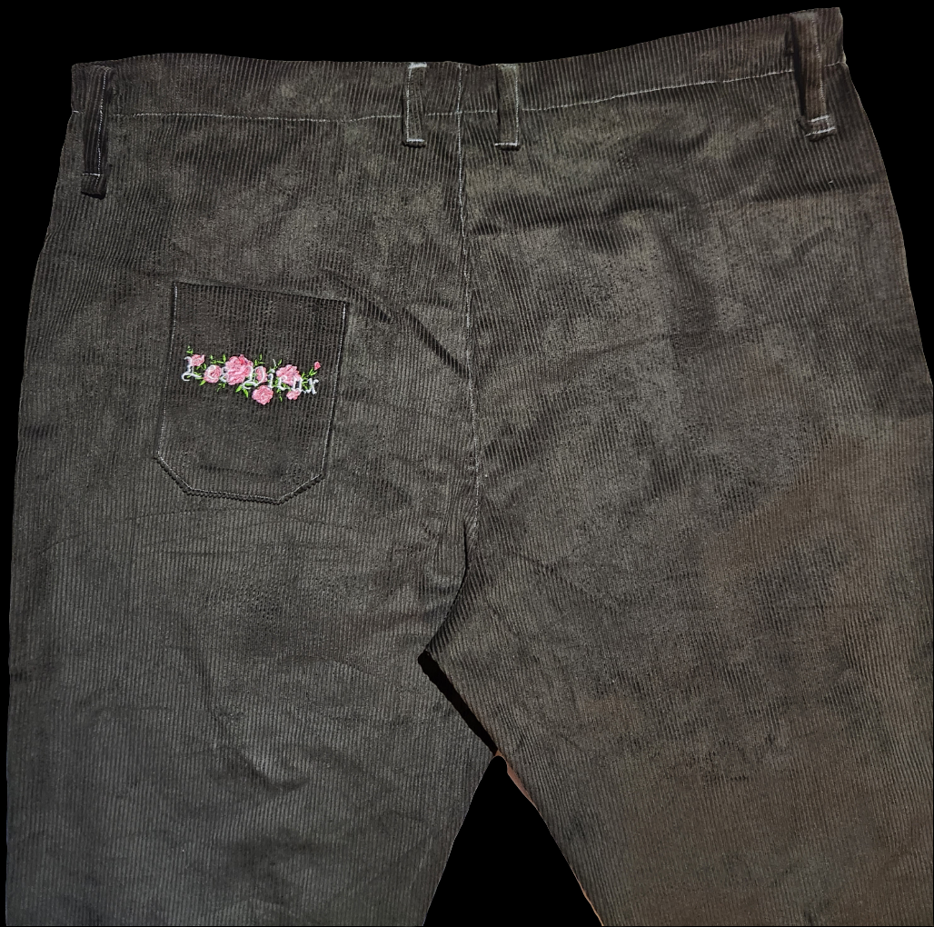 LVX Corduroy Flower Pants