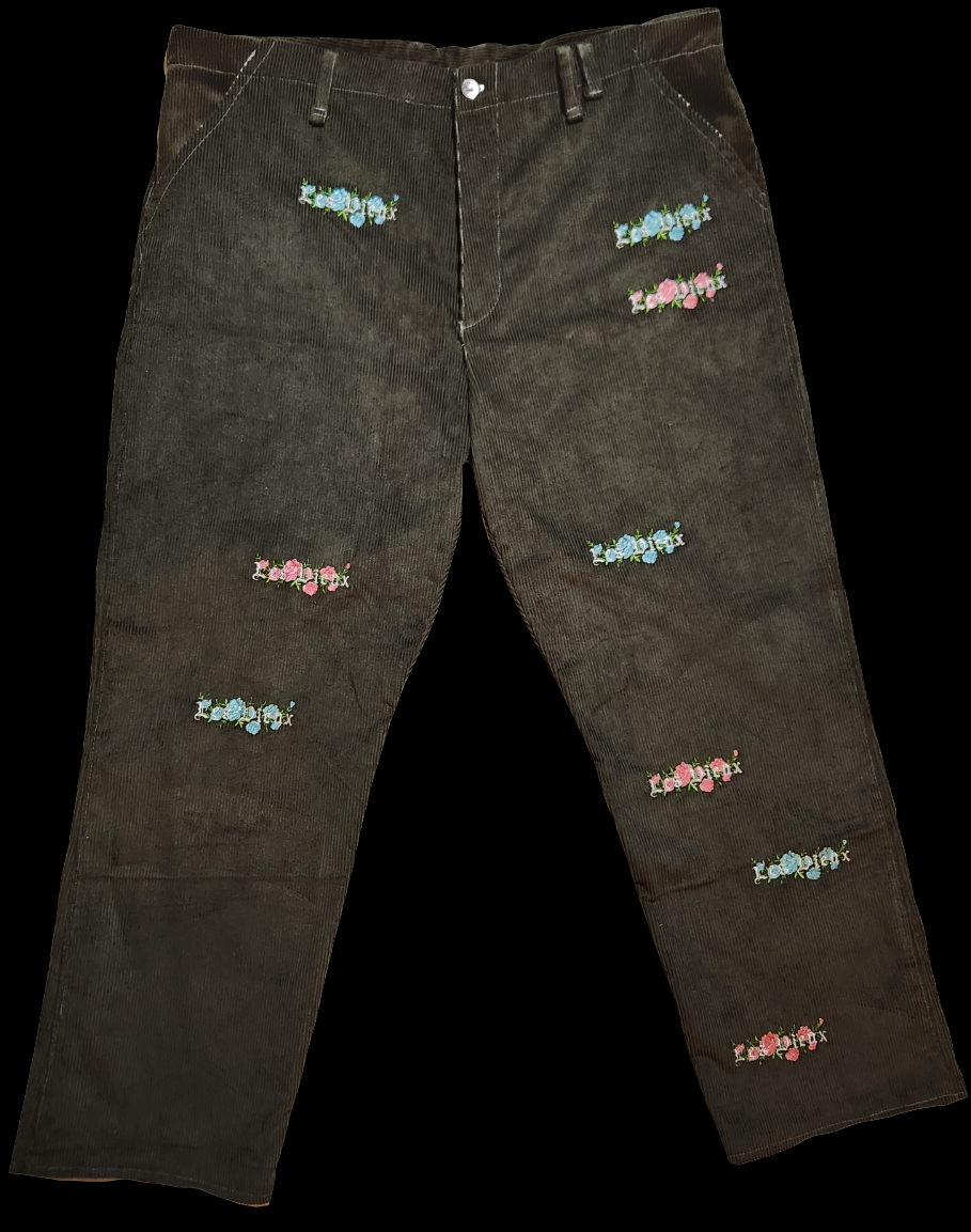 LVX Corduroy Flower Pants