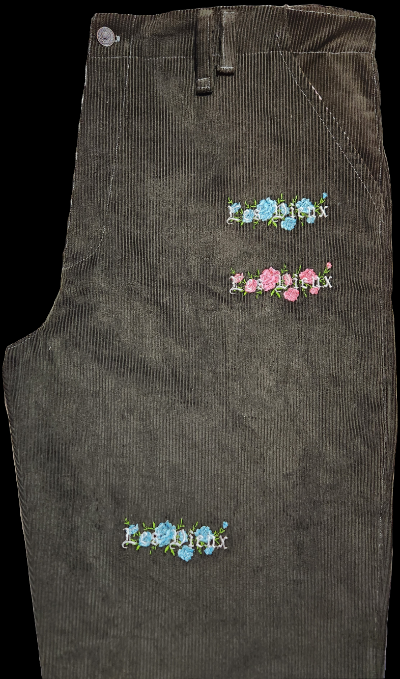 LVX Corduroy Flower Pants