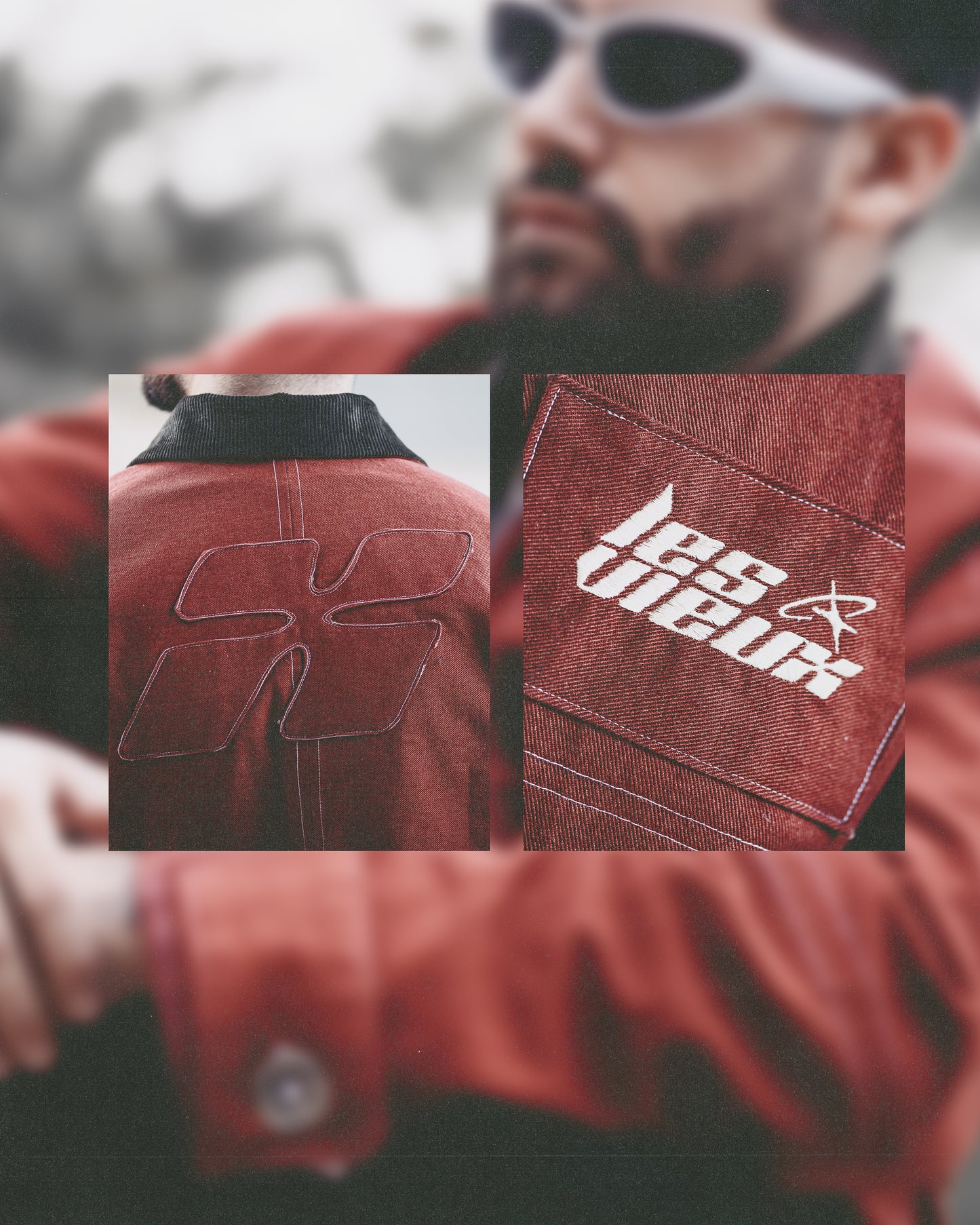 LVX Red Denim Jacket