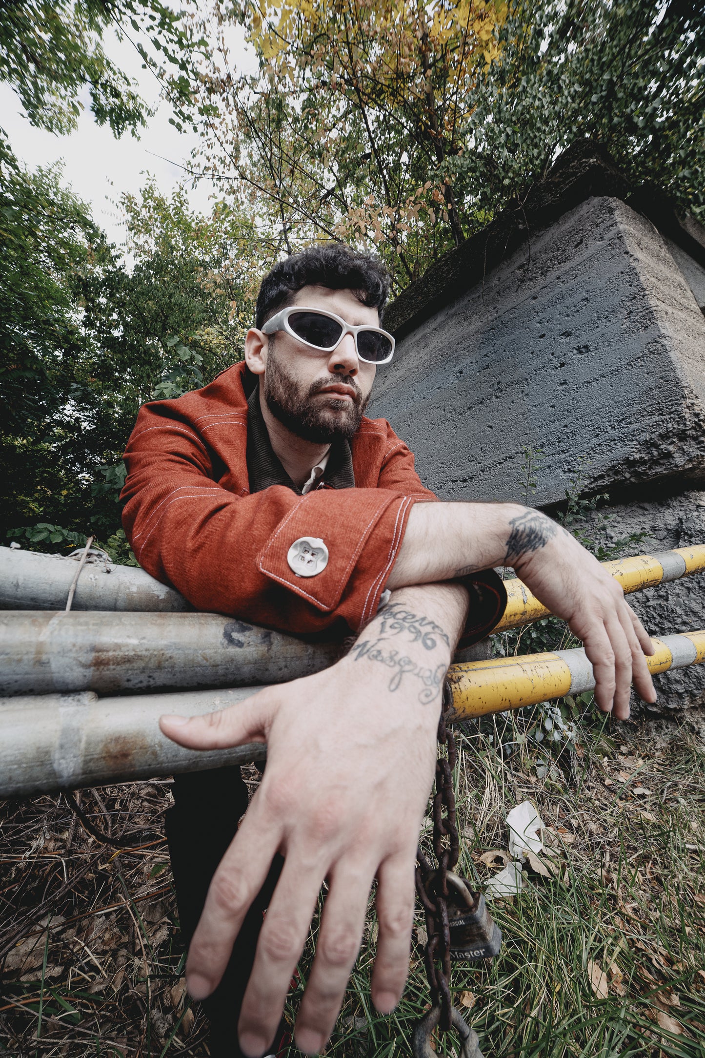 LVX Red Denim Jacket