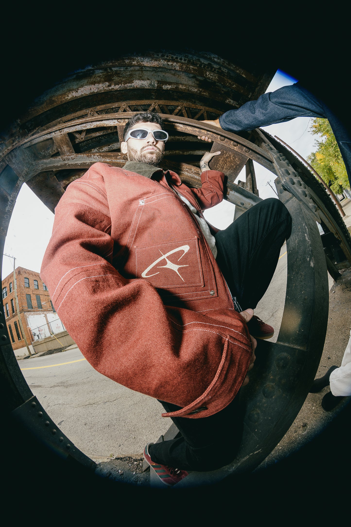 LVX Red Denim Jacket