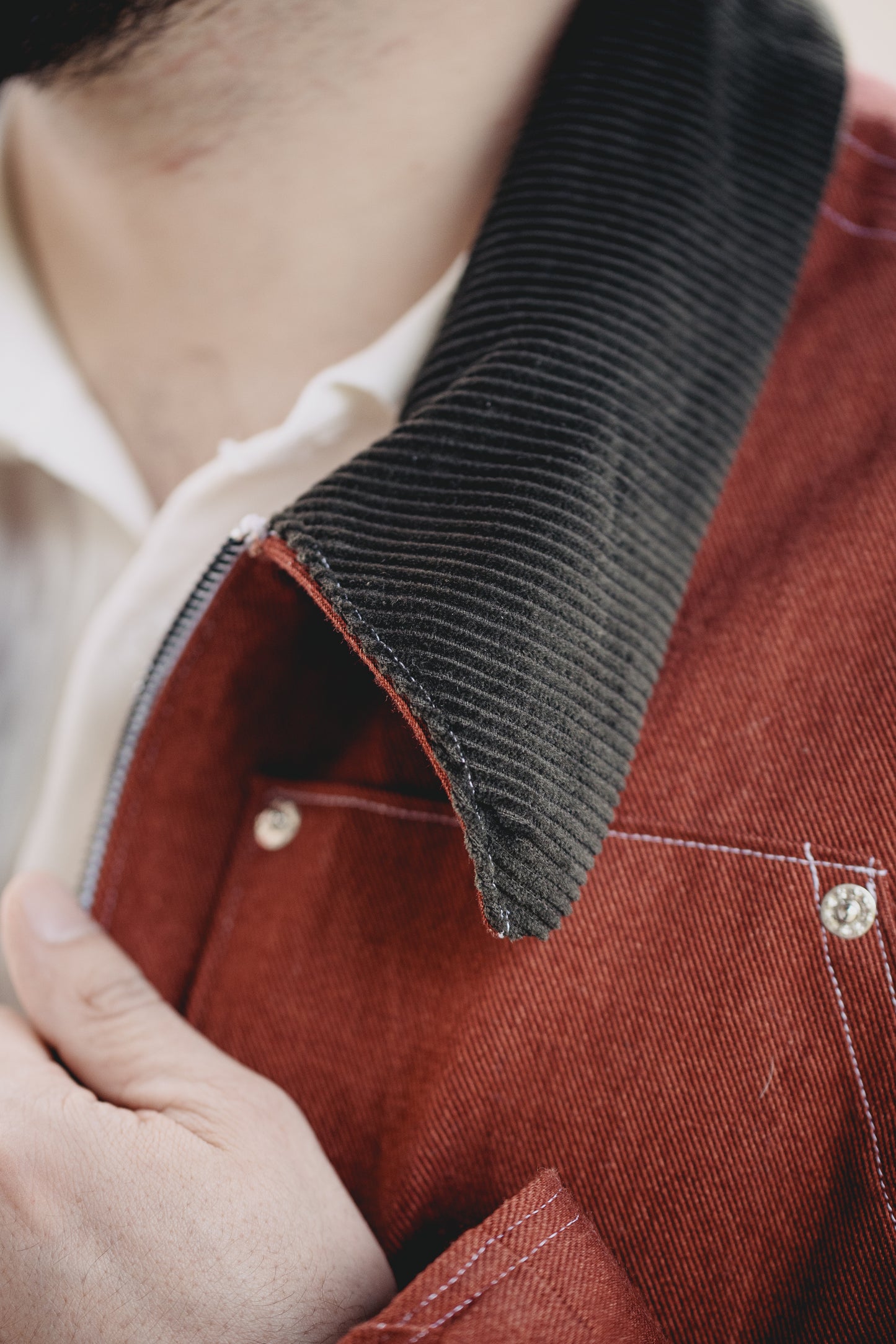 LVX Red Denim Jacket