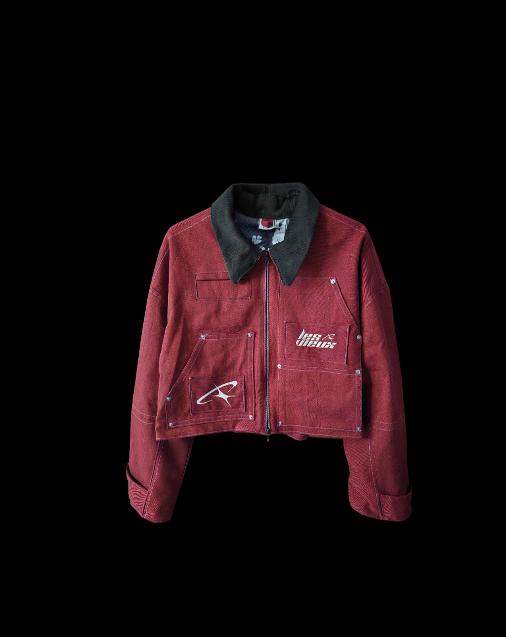 LVX Red Denim Jacket