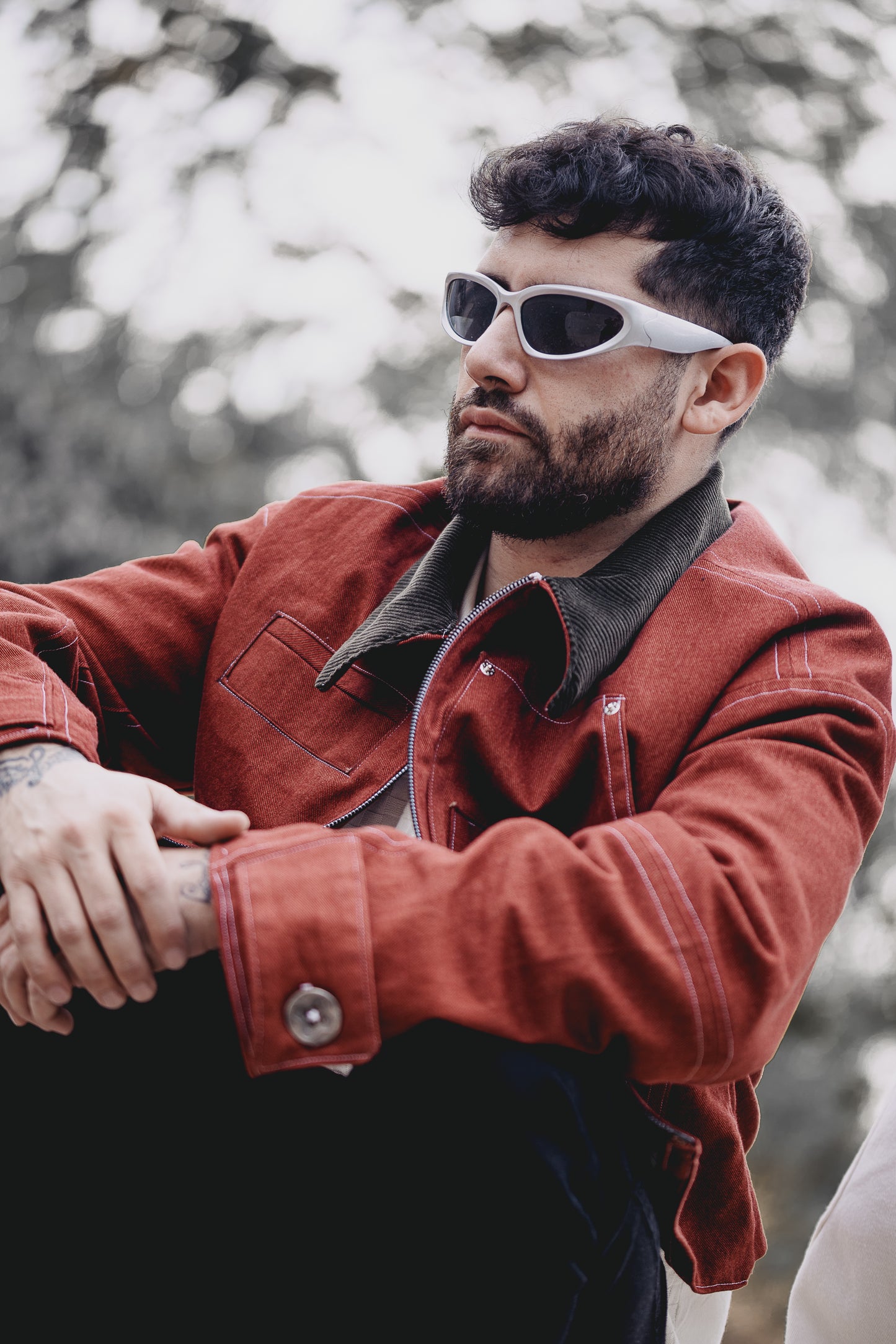 LVX Red Denim Jacket