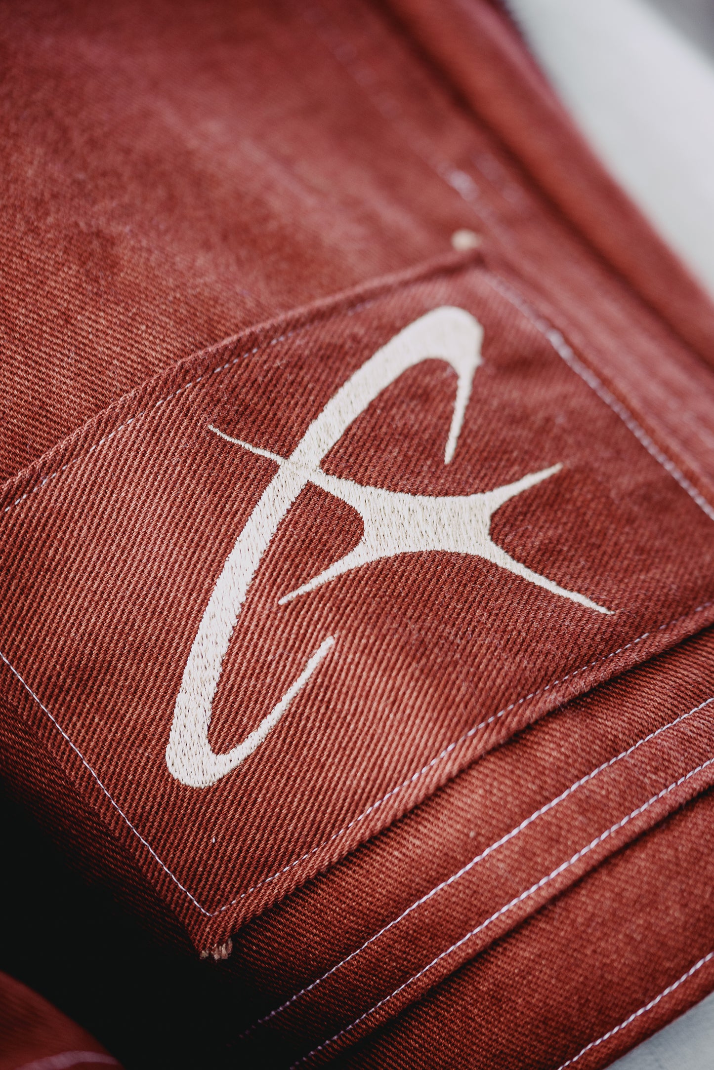 LVX Red Denim Jacket