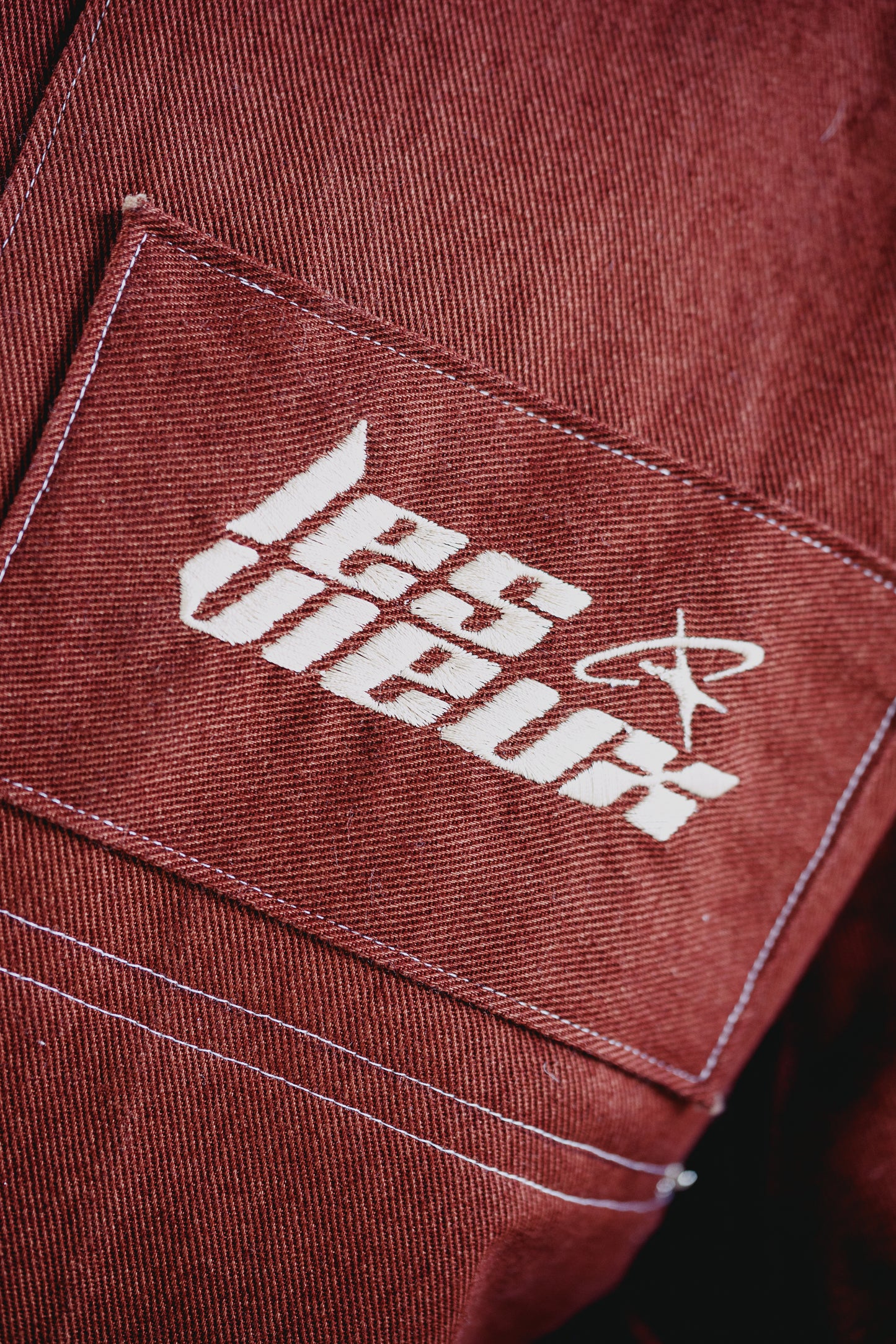 LVX Red Denim Jacket